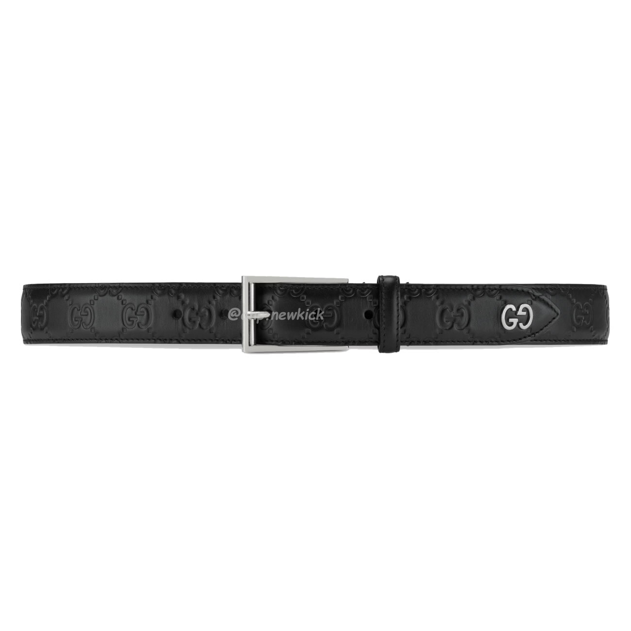 Gucci Signature Belt With Gg Detail Black 474311 Cwc1n 1000 (1) - newkick.vip